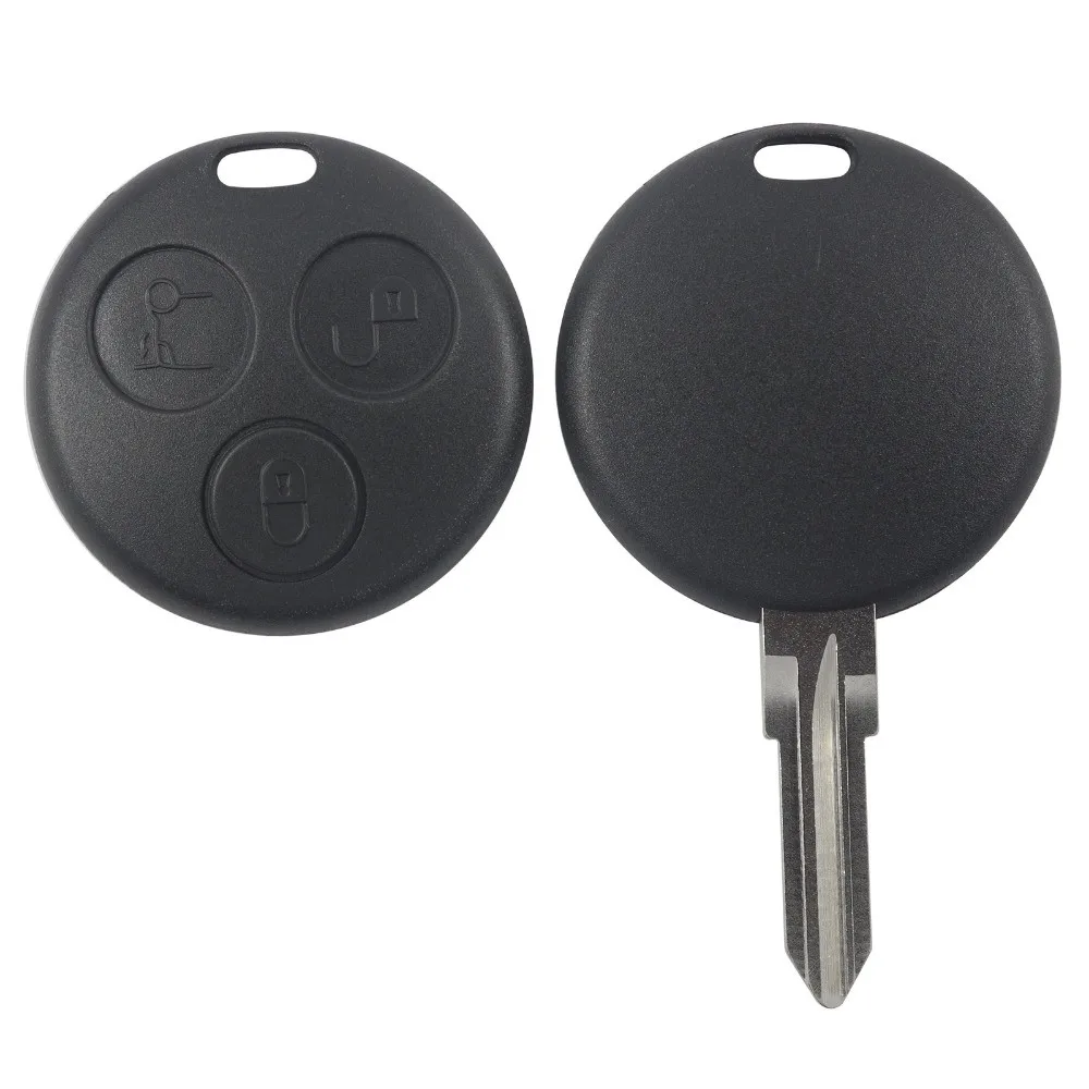 Jingyuqin 50 шт./лот, 3 кнопки, автомобильный стиль, смарт-ключ, корпус, пульт дистанционного управления, чехол для Mercedes, для Benz, Автомобильный ключ, крышка