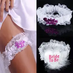 To be Bride Подвязка свадебная Белый Черный Кружево подвязки курица Night Party Интимные аксессуары