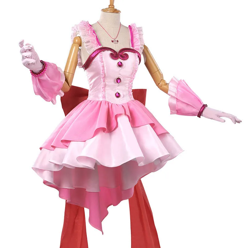 

Anime Mermaid Melody Nanami Luchia Cosplay Costume Ruchia Pink Lolita Dress Skirt Suit Uniform Synthetic Wigs Hair Woman Girls