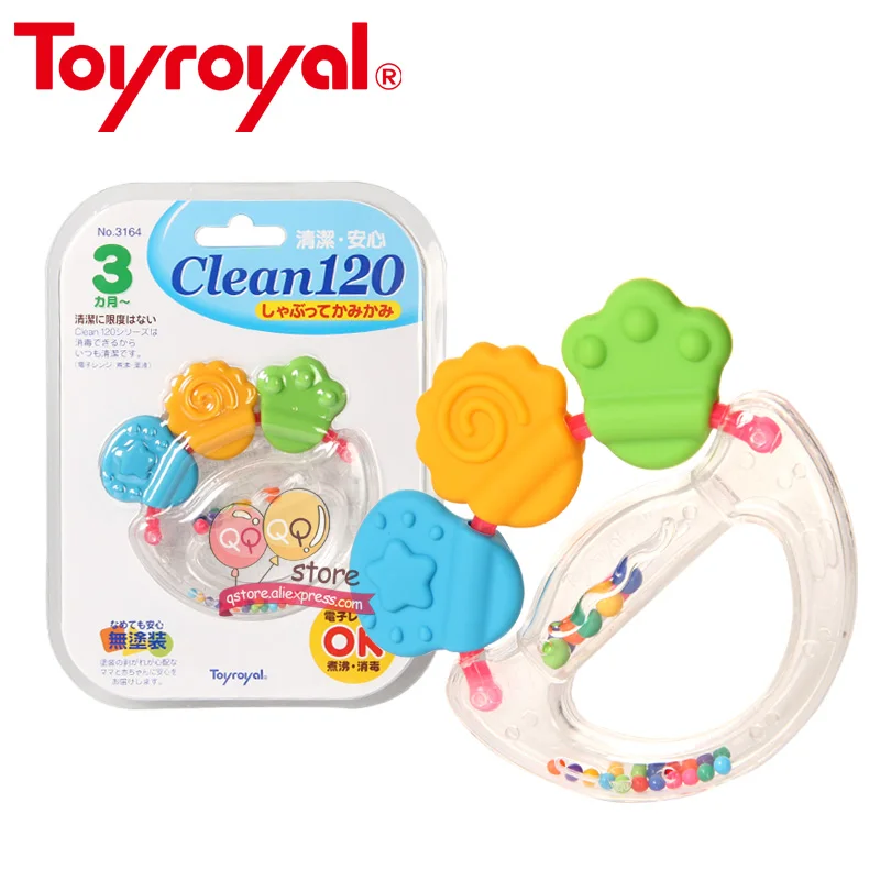 Toyroyal Детские Прорезыватели для зубов, погремушка, безопасные сенсорные Развивающие игрушки для детей, вареный пар, чистый подарок для младенцев - Цвет: TR3164