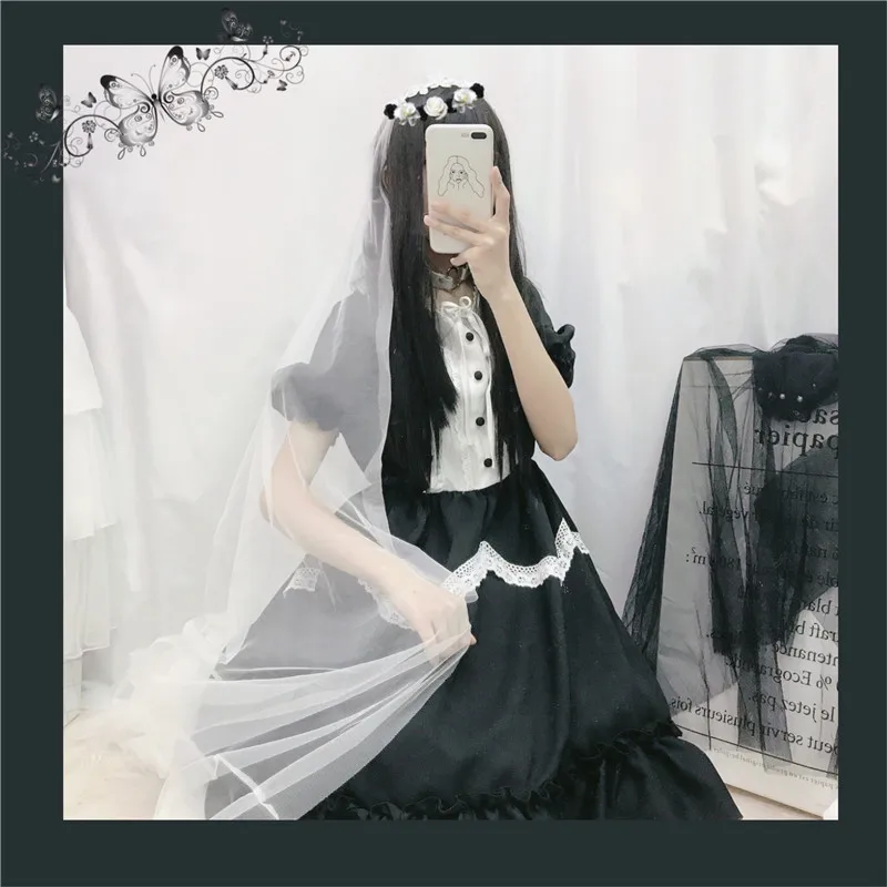 LISM Summer Japanese Lolita Vintage Dress Female Soft Girl Wind Cute Fungus Lace Short Sleeve -Zentai shop online HTB180eVXBCw3KVjSZFuq6AAOpXai.jpg