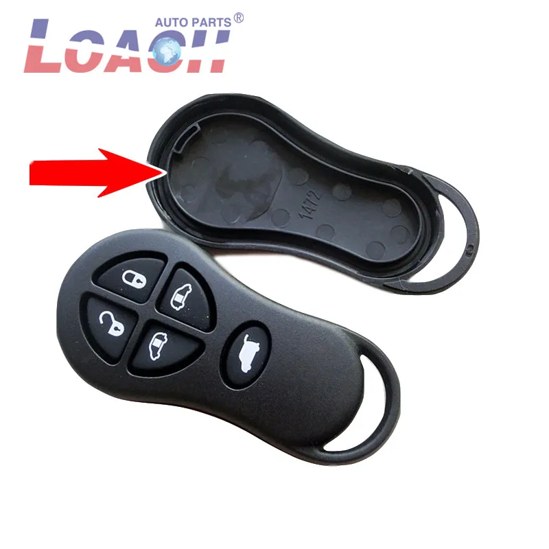 Бесключевая запись дистанционного управления автомобильный брелок крышка оболочки замена 3 4 5 6 кнопок для Chrysler для Jeep Cruiser Town Key - Цвет: F