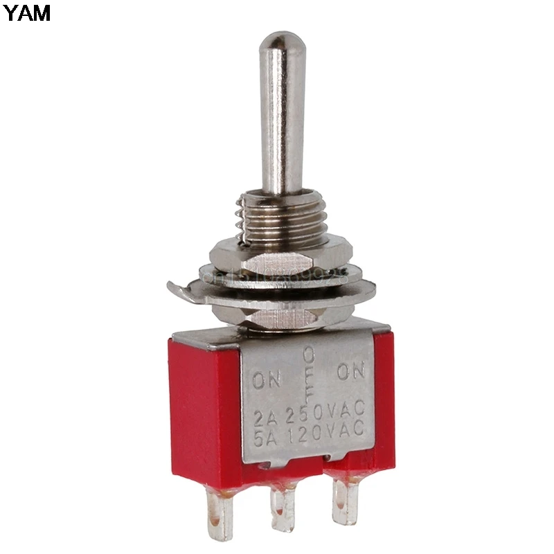 Spdt Mts 103 Red 3pin On Off On 3 Position Mini Toggle