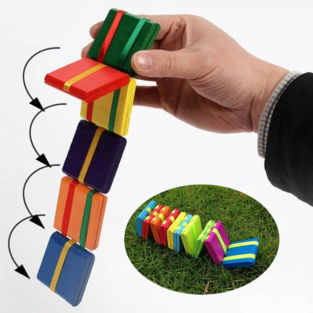 Classic Wooden Chip Flip Over Flap Toy Hand Eye Coordination Game for