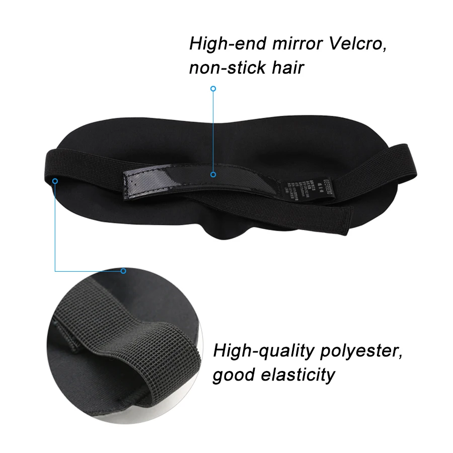 Portable Soft Comfortable Sleeping Aid Cover Eye Patch - 3D Design Eye Mask for Travel Rest Stripes Blindfold image 5