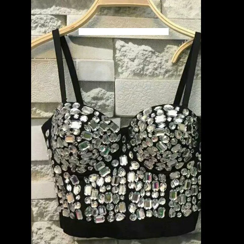 P156 Хорошее качество Белый жемчуг Bralet корсетные изделия Для женщин вечерние свадебные бюстье бюстгальтер Обрезанные топ, жилет плюс Размеры