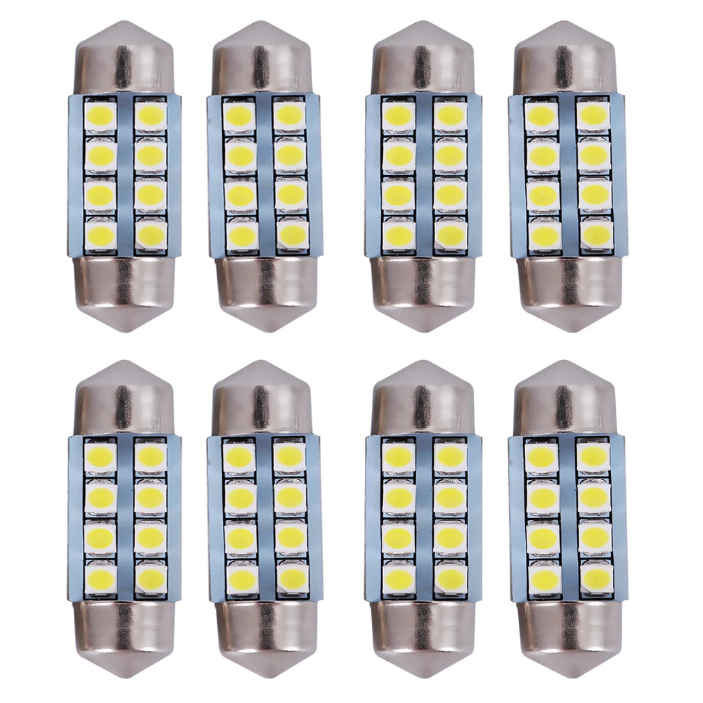 YSY 100 шт. гирлянда светодиодный ная 8SMD 31 мм/36 мм/39 мм/42 мм 1210 3528 Автомобильная
