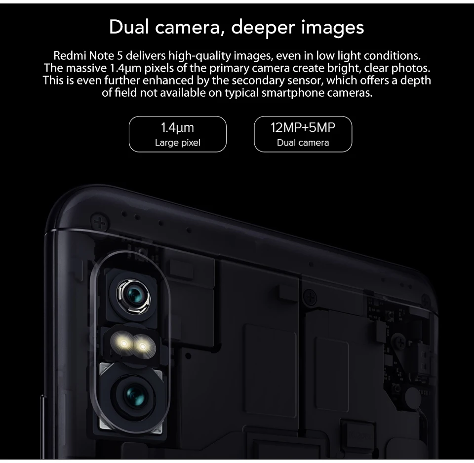 Global Rom Xiaomi Redmi Note 5 4GB RAM 64GB ROM Snapdragon 636 Octa Core Dual Camera 12MP+5MP Full Screen Moblie Phone (3)