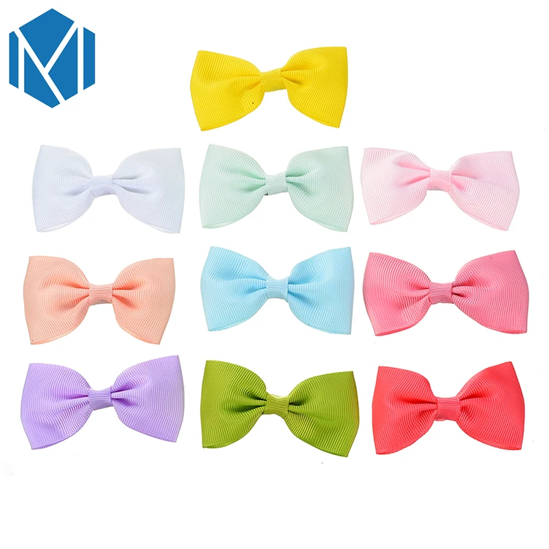 M MISM 20 шт./лот цветная шпилька для детей девочек лента заколка волос бант ручка