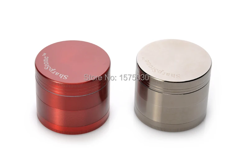 Top Brands Hot Sale 4-layer High Quality Metal Smoking Hand Crank Herb Tobacco Grinder Vibration Grinders 4 Colors Free Shipping 5