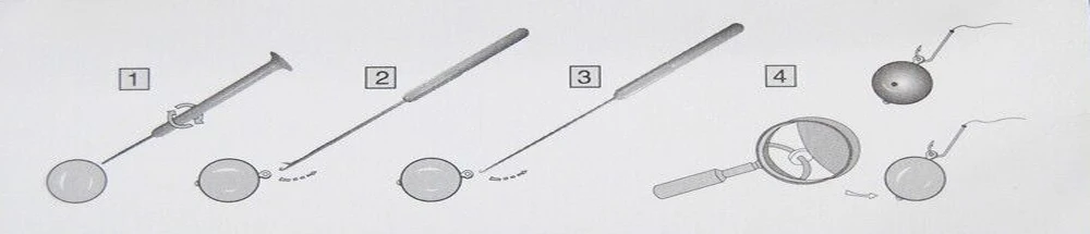 Bimoo 3 шт./комбинированный металлический набор игл для ловли карпа с фиксацией иглы+ бурильщик+ крючок игла для волос