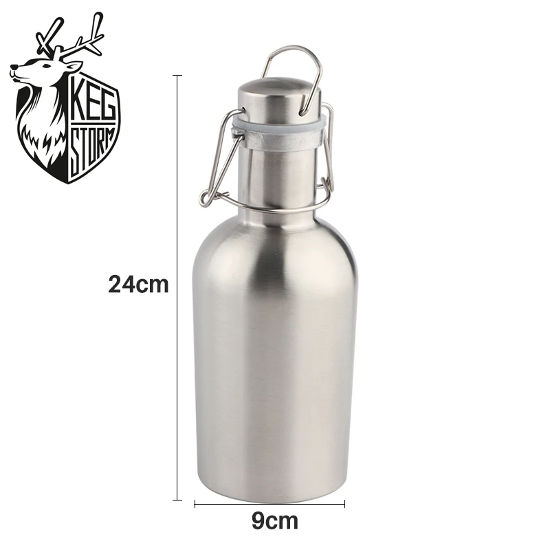 Beer-Growler-1-liter-33-ounces-Stainless-Steel-with-Swing-Top-Keeps-Homebrew-Fresh-and-Col2d