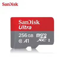 Оригинальная карта памяти SanDisk Microsd 256 ГБ SDXC UHS-I класс 10 картао де Мемория карта для цифровой камеры автомобиля рекордер телефоны