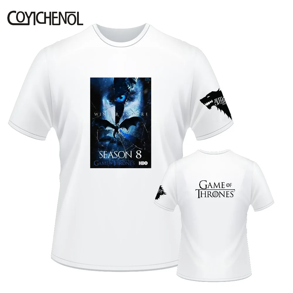 

Game of Thrones 8 customize tshirt men modal print tops short sleeves tshirt homme Oversized regular O-neck tee large size tee