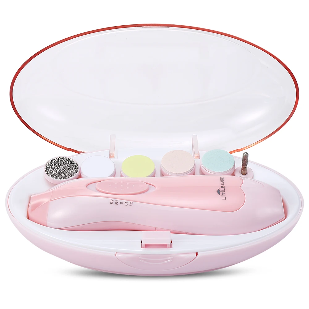 LETING 6 in 1 Baby Nail File for Toes and Fingernails Electric Manicure