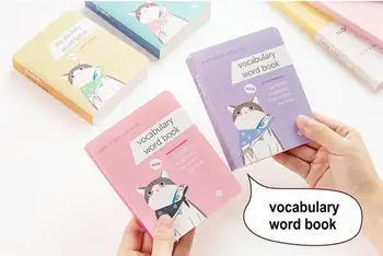

Kawaii Cute Vocabulary Notebook Language Book School Study Composition Book Mini Notebook Pocketbook