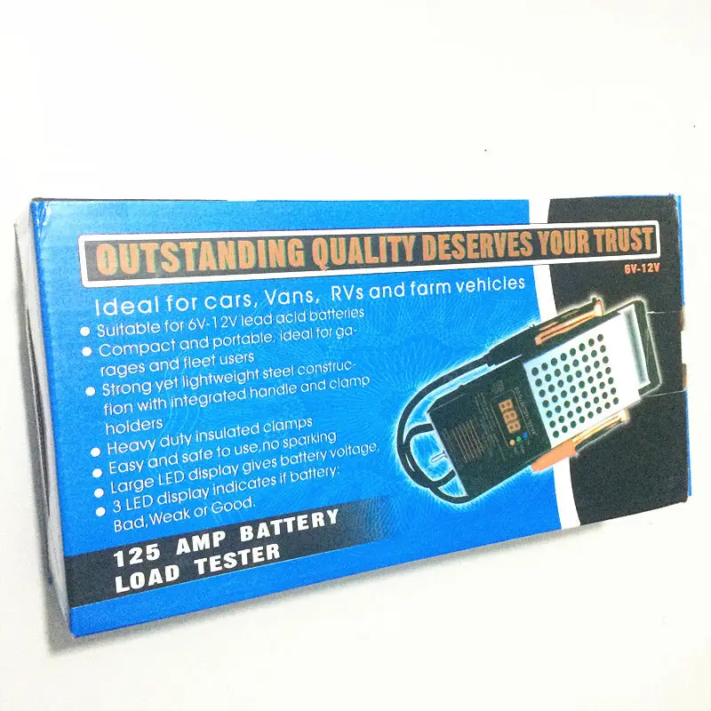 Electric car battery tester Battery measuring instrument Voltage measuring discharge instrument 12V-16V 10AH-200ADigital Display 6