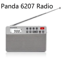 PANDA 6207 радио FM AM Два волновода TF карта MP3 Play переносной полупроводник радио