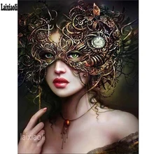 На заказ, алмазная вышивка, женская маска, фотографии кристаллов 5d, сделай сам, алмазная живопись, мозаика, стразы, ручная работа, Новое поступление