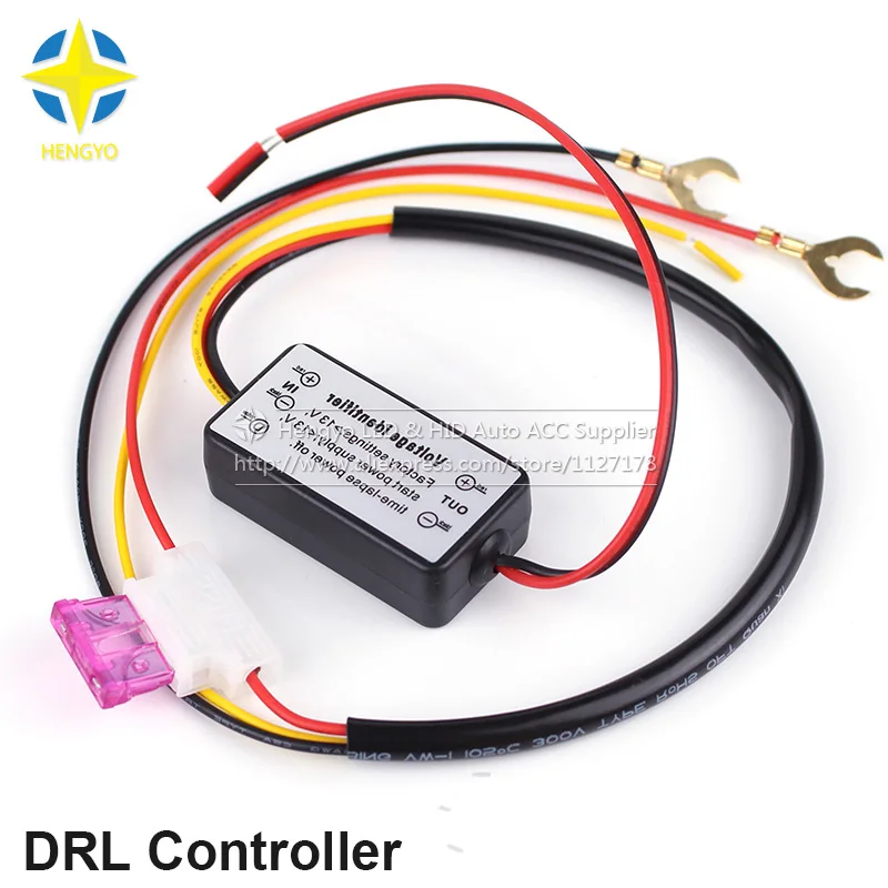 DRL Controller Auto Car LED Daytime Running Light Relay Harness Dimmer