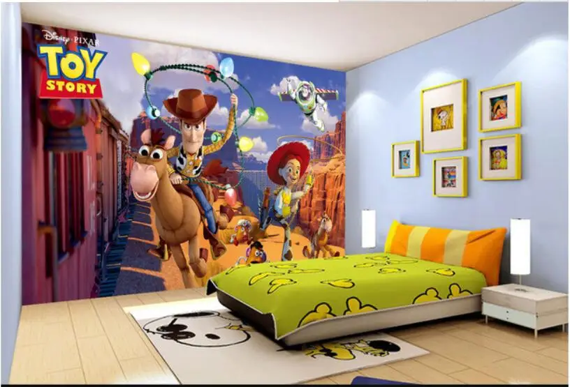 Toy Story Creativo Estereo 3d Tv Fondo Pared Pintura Decorativa