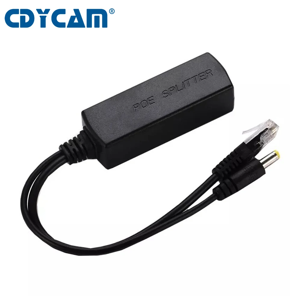 Cdycam активный коммутатор POE Стандартный IEEE802.3af 48 В вход 12 В выход 15,4 Вт POE сплиттер DC5.5* 2,1 мм разъем для ip-камеры