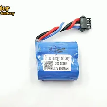 2 шт./лот 3,7 V 800 mAH Подлинная лодки с дистанционным управлением питанием цилиндрическая литиевая батарея 800 mAH 18350 4 P линия