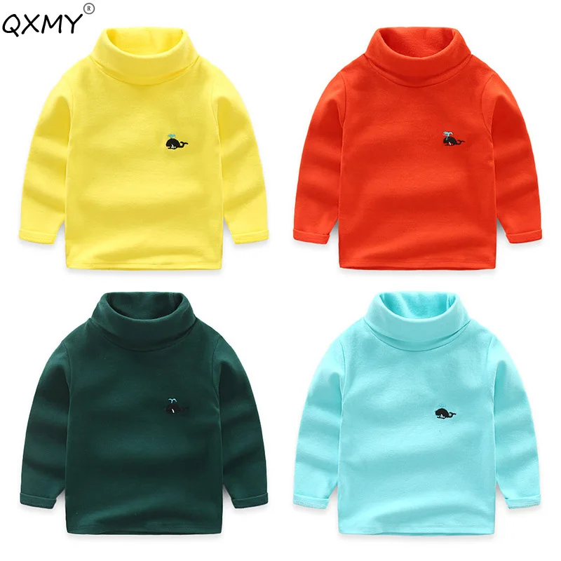 baby boys t shirt autumn winter long sleeves cotton warm shirt for boys