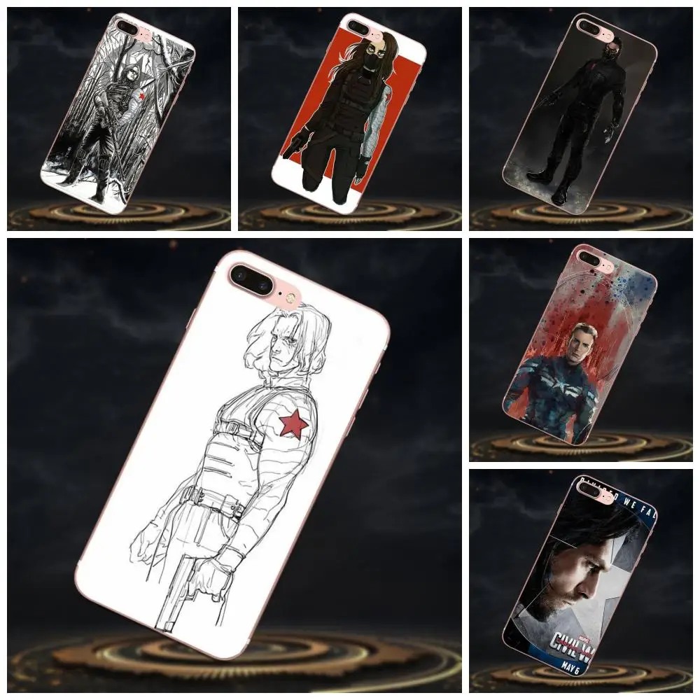 

Soft TPU Protector Phone Cases Bucky Barnes Design For Galaxy J1 J2 J3 J330 J4 J5 J6 J7 J730 J8 2015 2016 2017 2018 mini Pro