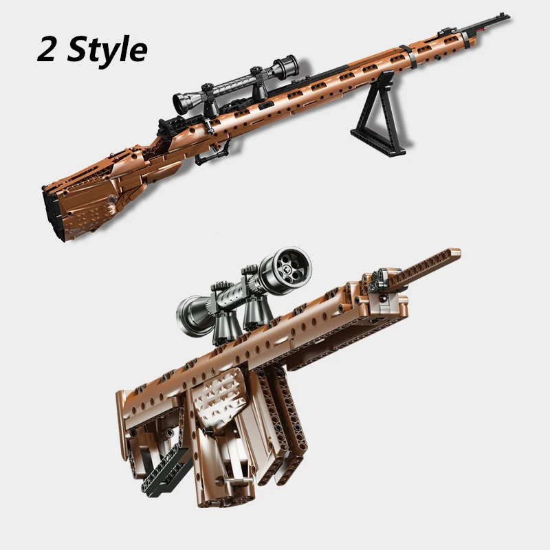 

Legoed toy PUBG Guns 98K Model Compatible Legoing Military Building Blocks Ww2 Sniper rifle Weapon Sets SWAT Bricks Boy Toy Gift