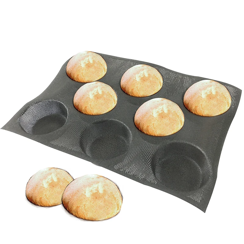 Free shipping 17"X12.2" Flexible bread bun Baking Forms Perforated Non