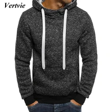 Vertvie Толстовка для мужчин скейтборд толстовки Твердые худи с карманом пальто до бедра пуловер мужские спортивные костюмы Moleton Masculino