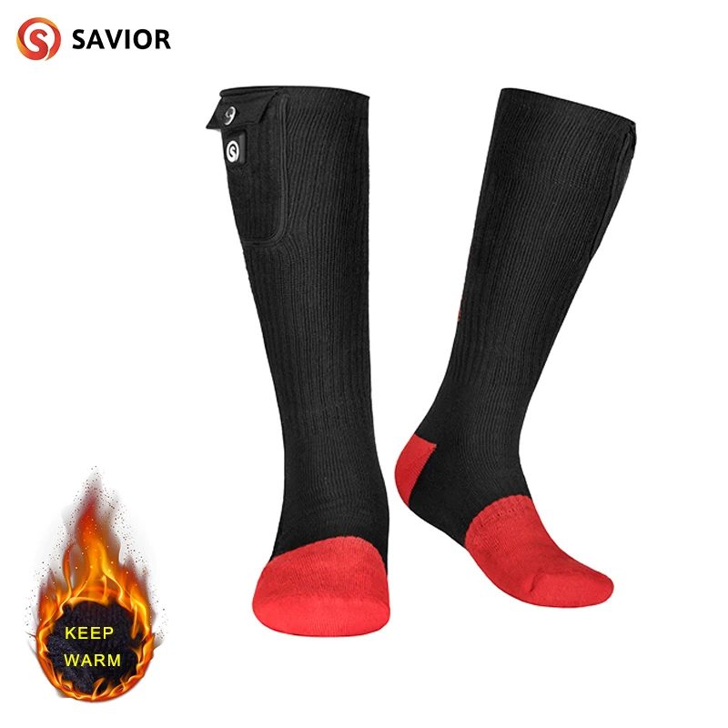 

Winter Warm Heated Socks 7.4-Volt Black Feet Warmer For Men and Women to Rechargable Battery Heating socks for Cold Winter