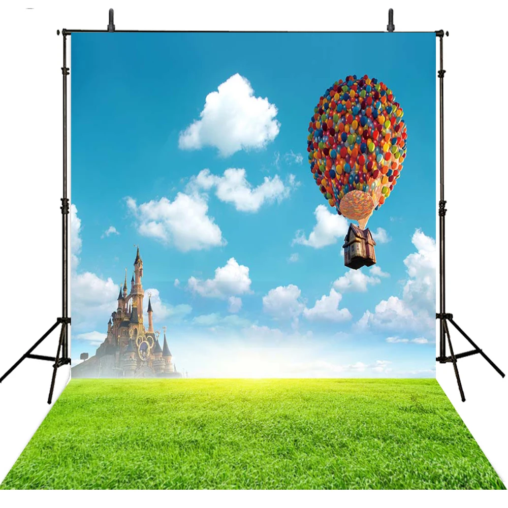 Hot Air Balloon Photography Backdrops Vinyl Backdrop For Photography