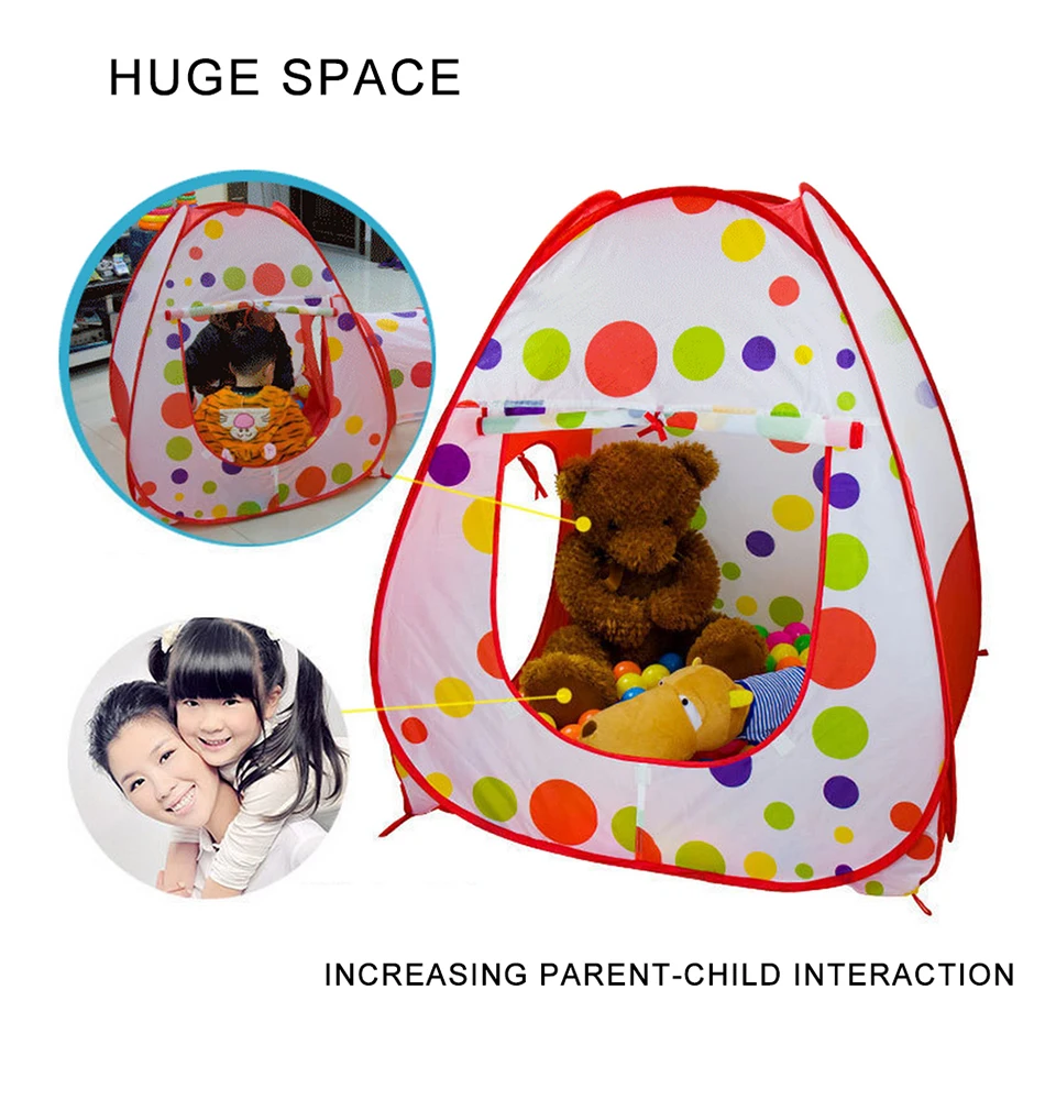 3Pcs/Set Children's tent Play Tent Baby Toys Ball Pool For Children Baby Play House Crawling Tunnel Ocean Kids Tent Outdoor Toy