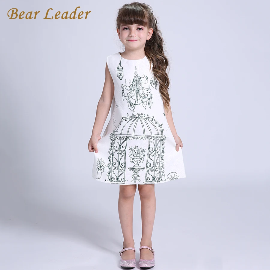 

Bear Leader Girls Dress 2018 Brand Winter Princess Dresses Children Clothing Birdcage Pattern Design for Kids Clothes Gril Dress