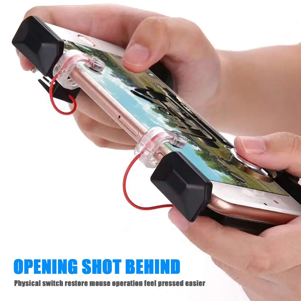 For PUBG Mobile Phone Game Controller Fire Button Gamepad L1R1 Aim Key Joystick For iPhone Android Mobile Trigger For Fortnite