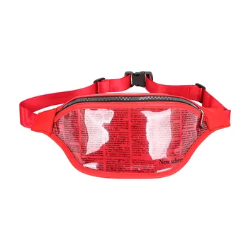 

Pocket Messenger Bag Beach Fanny Pack Waist Bag Women Messenger Cute Transparent Jelly Waterproof Crossbody Bag Chest