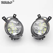2 шт. светодио дный туман противотуманных фар для Skoda Octavia A6 RS 2009 2010 2011 2012 2013 Fabia RS Roomster Scount 2011 2012 2013 2014 2015