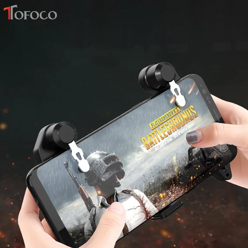  S6 Aluminum Alloy Six Finger All-in-One PUBG Mobile Game Controller L1 R1 Free Fire Key Button Joys