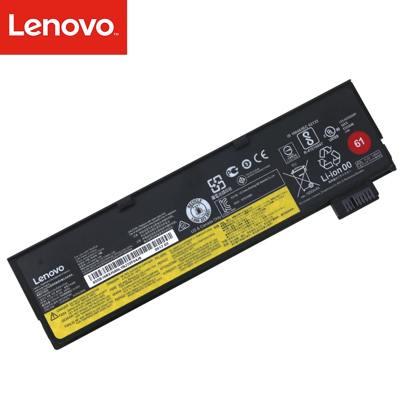 Оригинальный аккумулятор для ноутбука Lenovo Thinkpad T480 T470 T580 T570 P52S P51S 01AV427 01AV423 SB10K97580 11 4