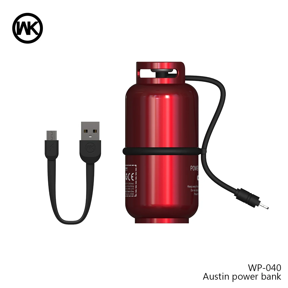 WK DESIGN Portable Power Bank 10000mAh USB Powerbank External Charger Battery Pack for iPhone X Samsung Note 8 Bateria Externa