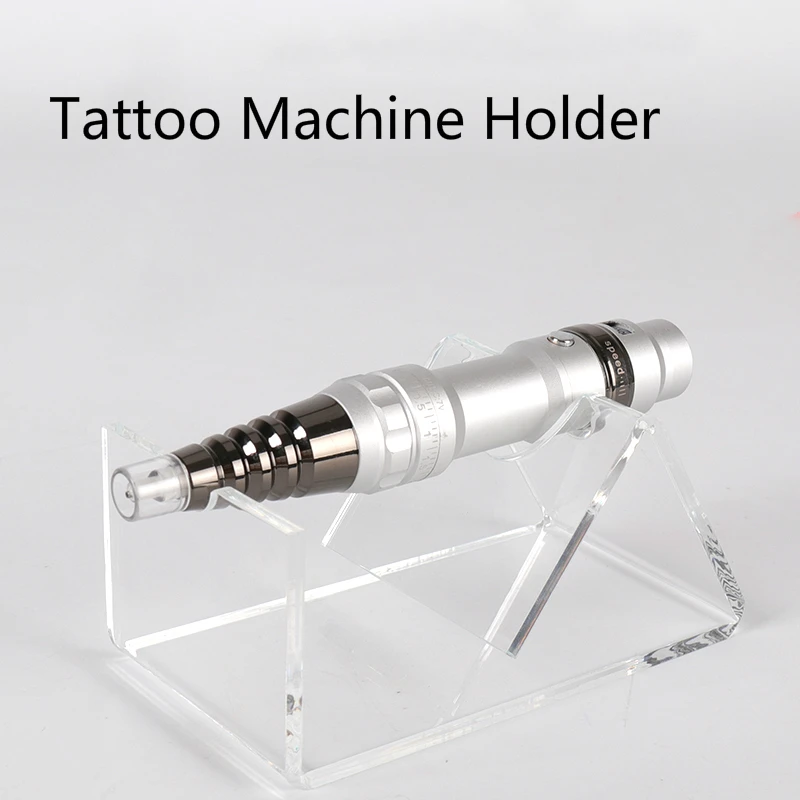 

1Pcs High Quality Tattoo Machine Holder Stand Transparent Acrylic Tattoo Gun Supply Stand Tattoo Accessory for Tattooist
