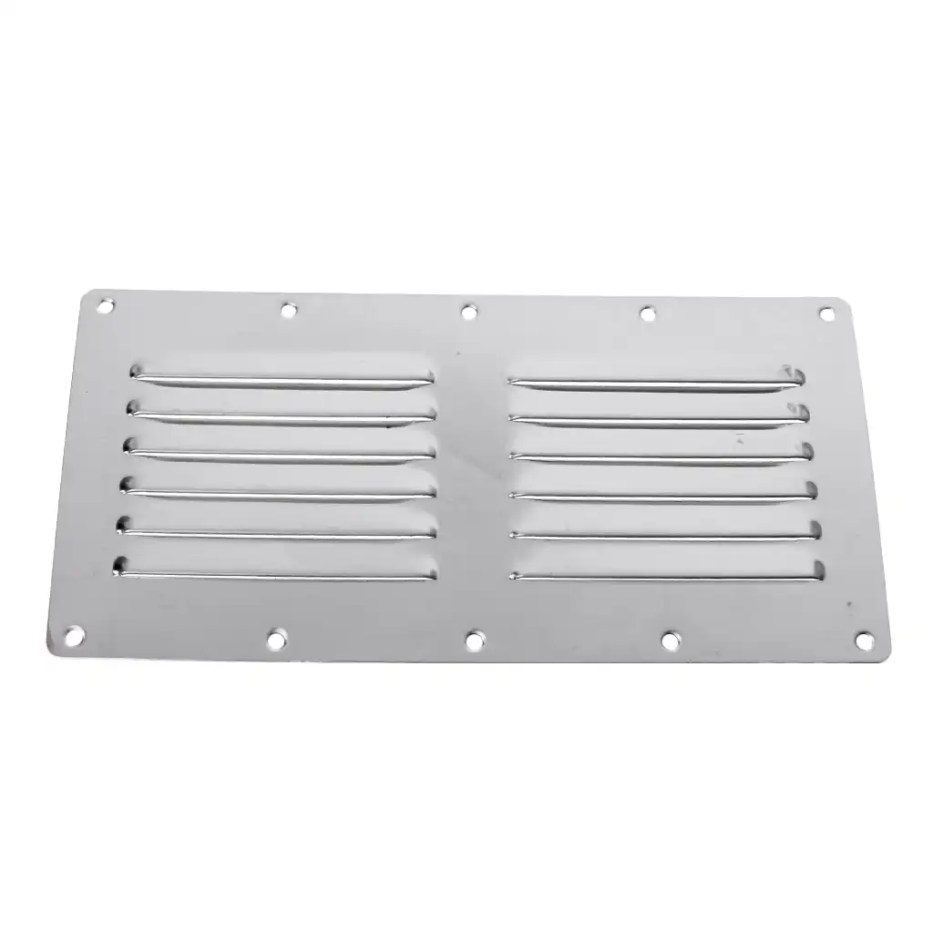Stainless Steel Boat Louvered Vent Grill Cover Louver Ventilator