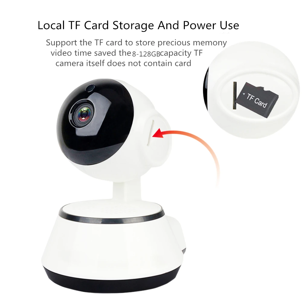  Mini di Sicurezza Wifi IP Camera Wireless Home Smart HD 720 P Telecamera di Sorveglianza A Due Vie 