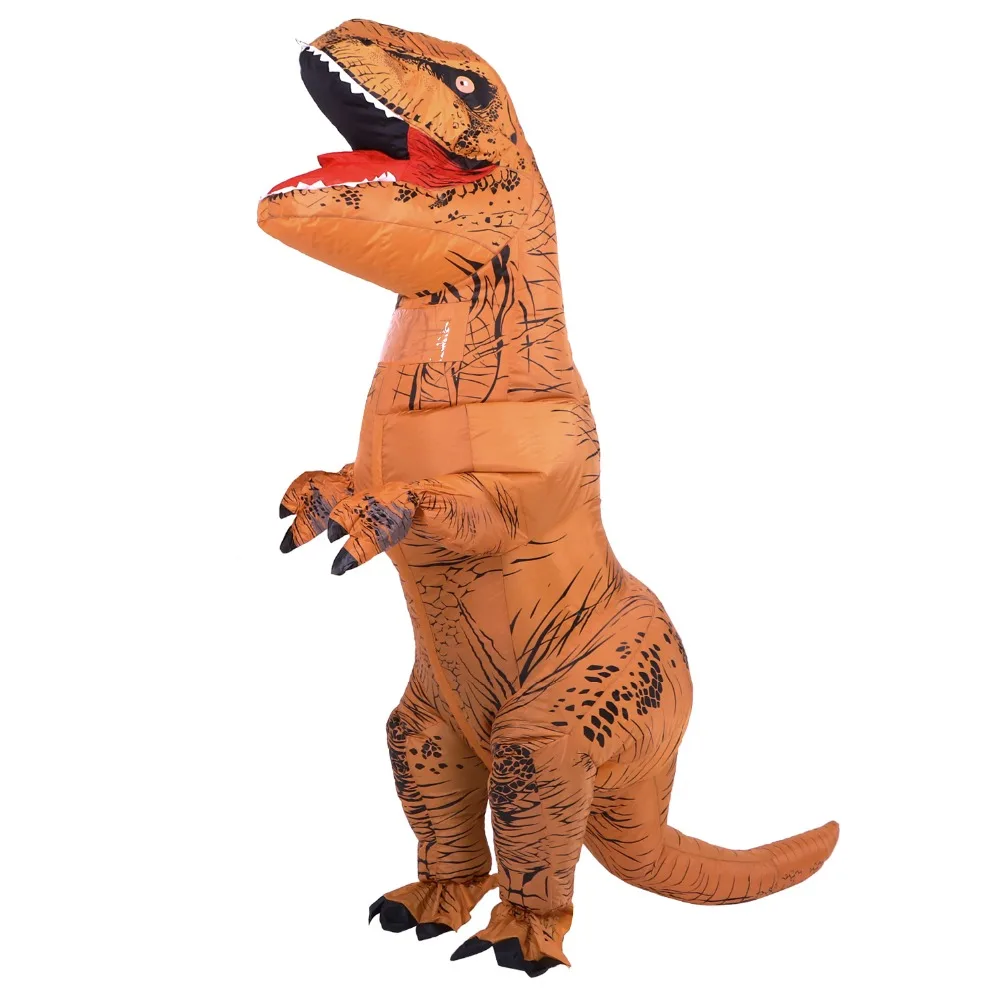 Надувной динозавр костюмы для взрослых T-Rex Dinosaur надувной костюм на Хеллоуин талисман вечерние костюм для взрослых T-Rex