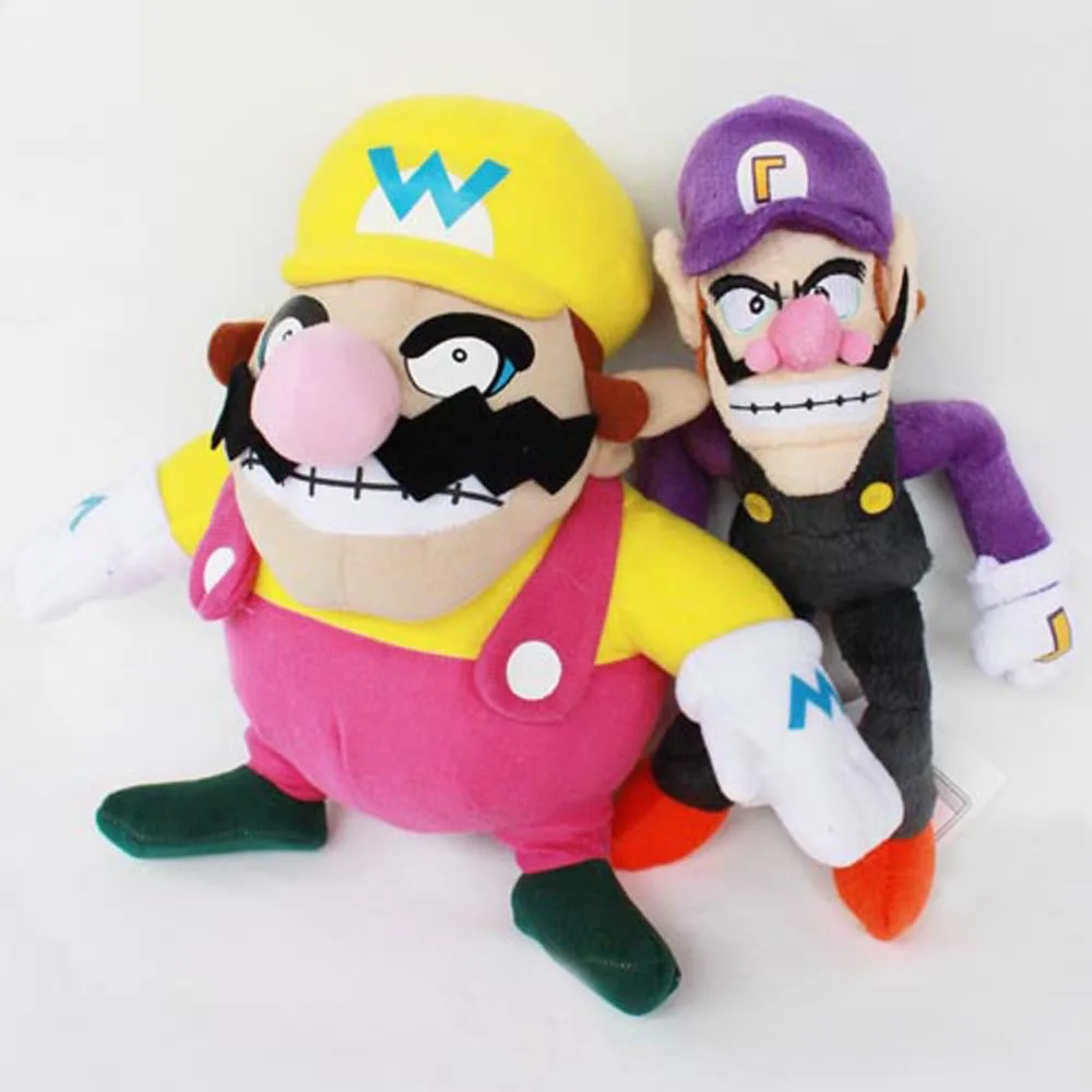 wario and waluigi plush