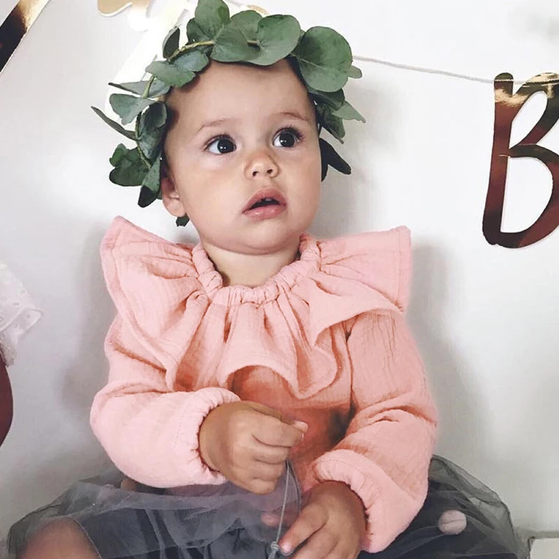 Baby Favorite Pink Baby Girl T shirt With Trim Soft Natural Cotton Good