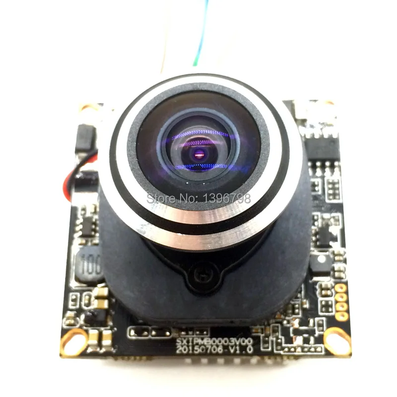 IP камера Hi3518E + OV9732720P с модулем 1 0 МП панорамная рыбий глаз широким углом обзора 360