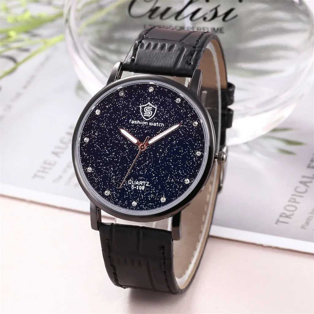 

OTOKY Watch Men Watches for Lovers Couple Starry Sky Women Reloj Hombre 2019 Clock Male Hours Top Souvenir Gifts Watch 19April30